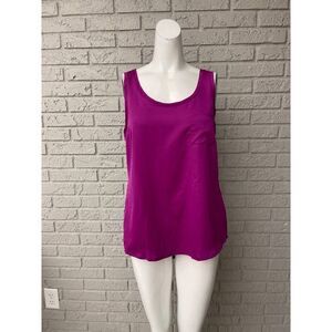 Nicole Miller Women Sleeveless Hi-Low Top Size M